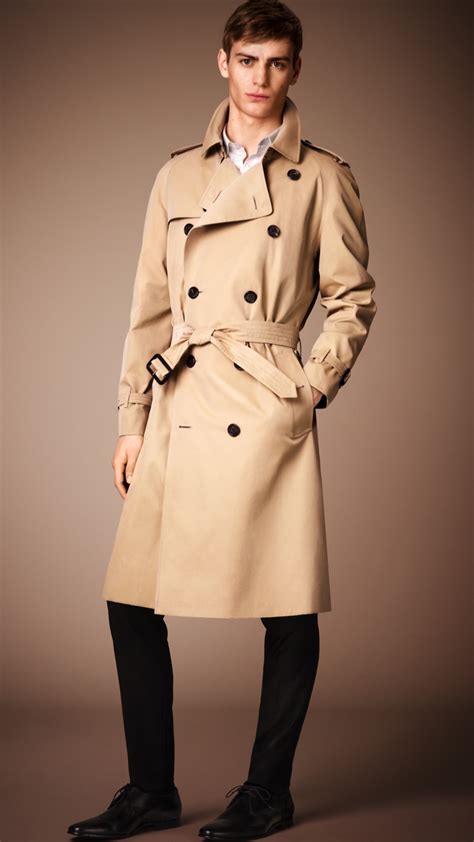 burberry coat man|Burberry heritage trench jacket.